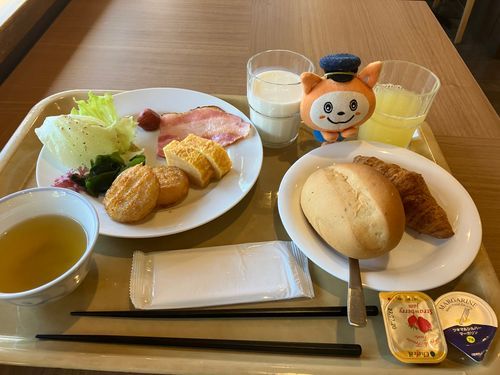 ホテルの朝ごはん
そうにゃんは洋食が好みにゃん