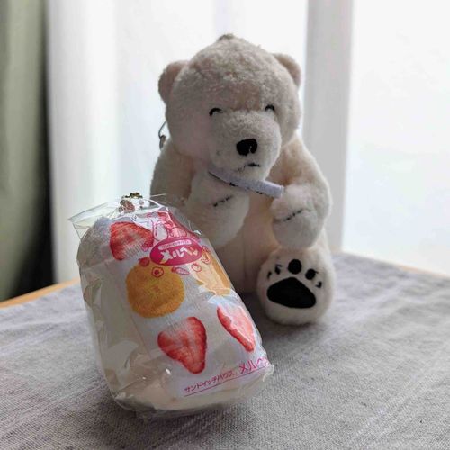 これでサンドイッチと一緒にいれるね
#メルるん #監視員ぬいぐるみ #メルヘン