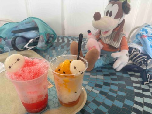 お友達と一緒にかき氷を食べました！今年最後のサマークールオフでした！😭☀️