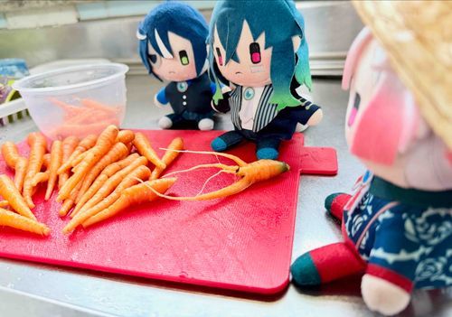 にんじん間引きしたっす！