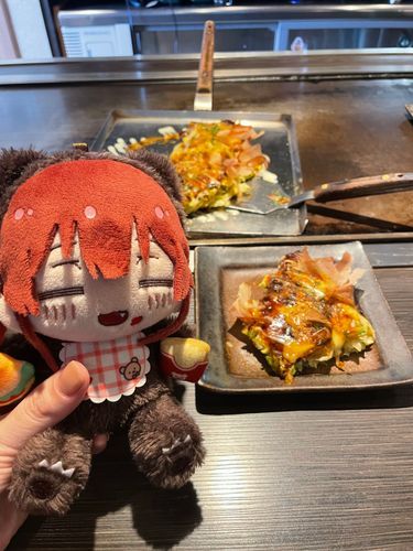 クマリンとお好み焼き食べたよ