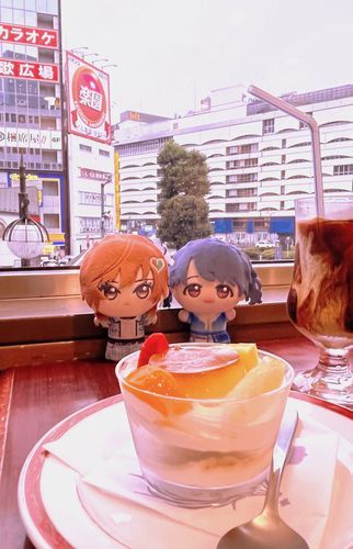 雨宿り☔️🍮🍹