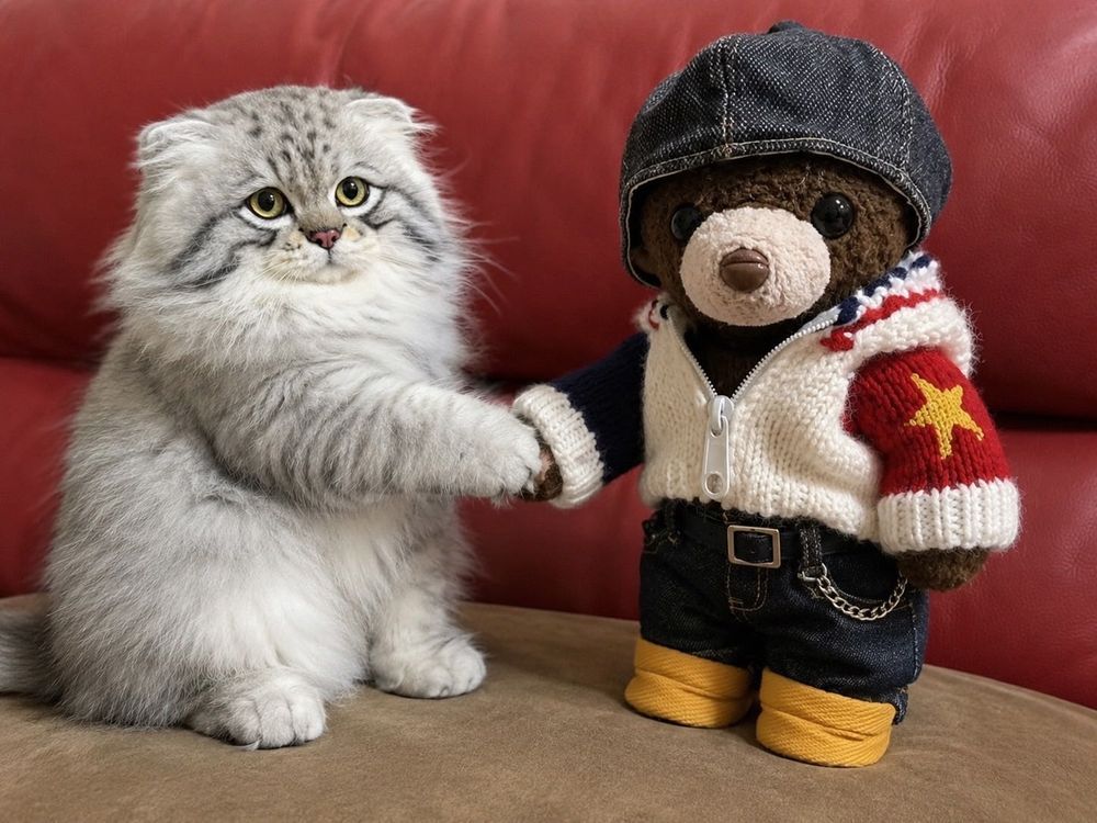 2枚目はぬいともさんが作ってくれました✨️
#猫オフ会
