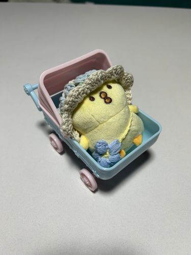 ベビーカーに乗るぼくちゃん。
歩こう？？