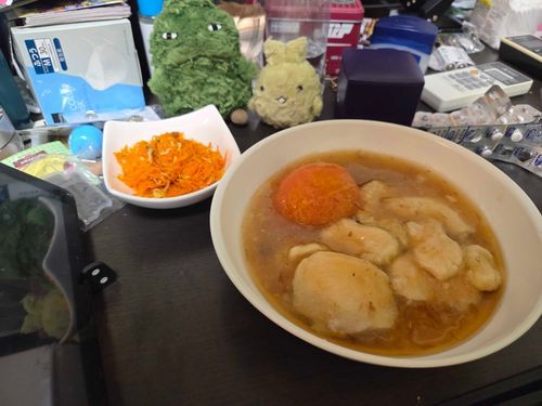 とりむねととまとのだしに！
ごまあぶらのかおりがいいかんじ！