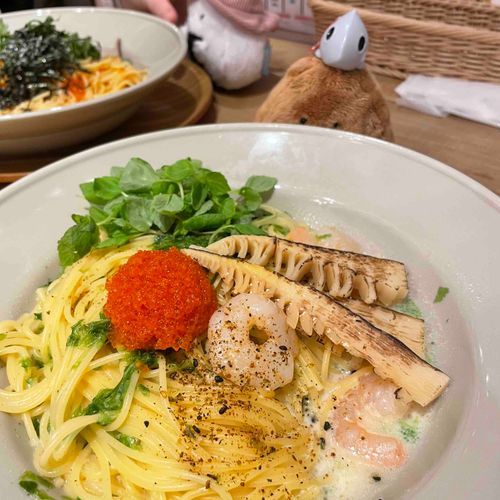 とびっこたけのこえびクリーム 贅沢三昧パスタ 