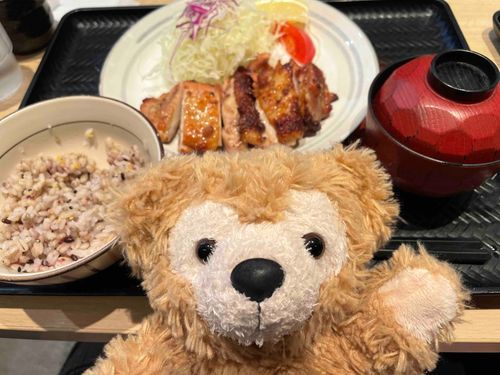 大戸屋ごはん食べたダフ🍴
もろみチキン美味しかったダフ✨