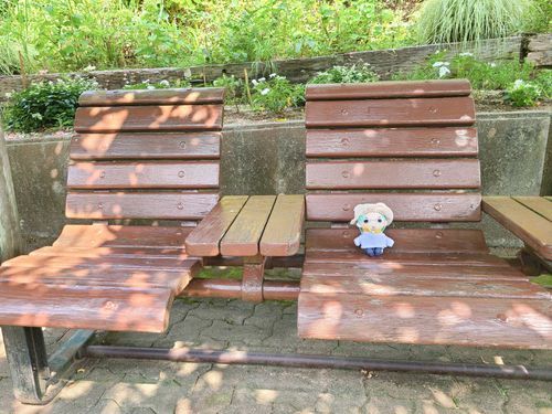暑くて休憩