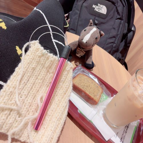 おかあしゃんと　かふぇに　いってきたよ〜