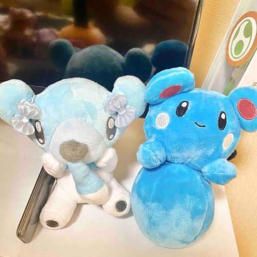 ポケモンセンターサッポロで偶然出会ったルリリちゃんGETだぜ！　マリルちゃんともまた一緒にお出かけしようね◎
