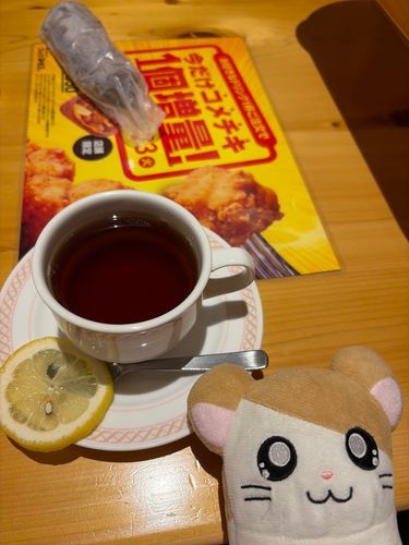 おうちの人が勉強しに行くからついて行ったのだ。
ソファ座って足ぶらぶらしながらおうちの人を見守ったのだ。