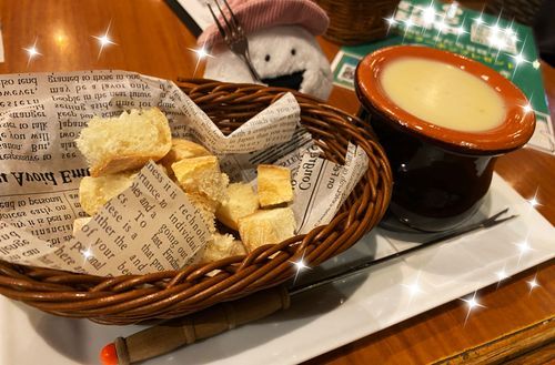 チーズフォンデュ食べたﾉ