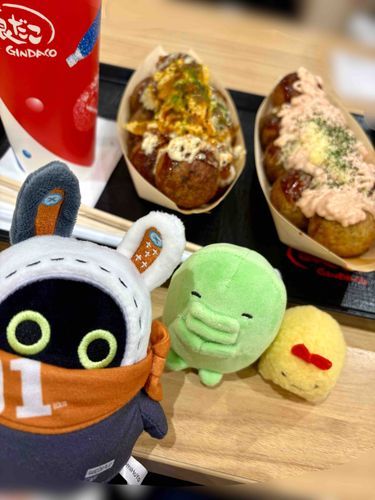 たこやき たべた！🐙
てりたま と めんたいチーズ 
ふたつとも おいしかったよ！