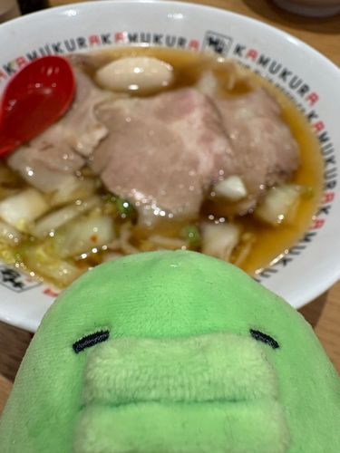ラーメン✨️
カメラに ちかづいて みました✌️