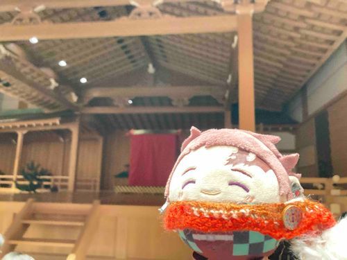 オレ、はじめてのお能です！(..◜ᴗ◝..)
オレが大活躍しましたよ！