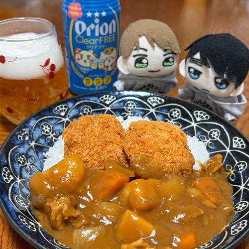 今日はカツカレー🍛