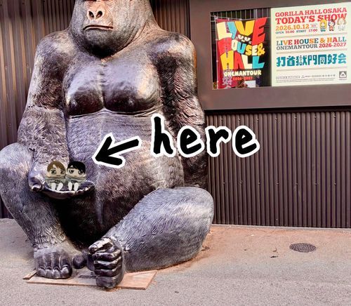 ぬい主の推しバンドのライブに同伴(したテイのコラ写真😆👍)