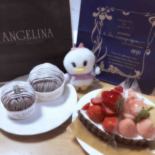 可爱いデジちゃに可爱いケーキ‪❕❕