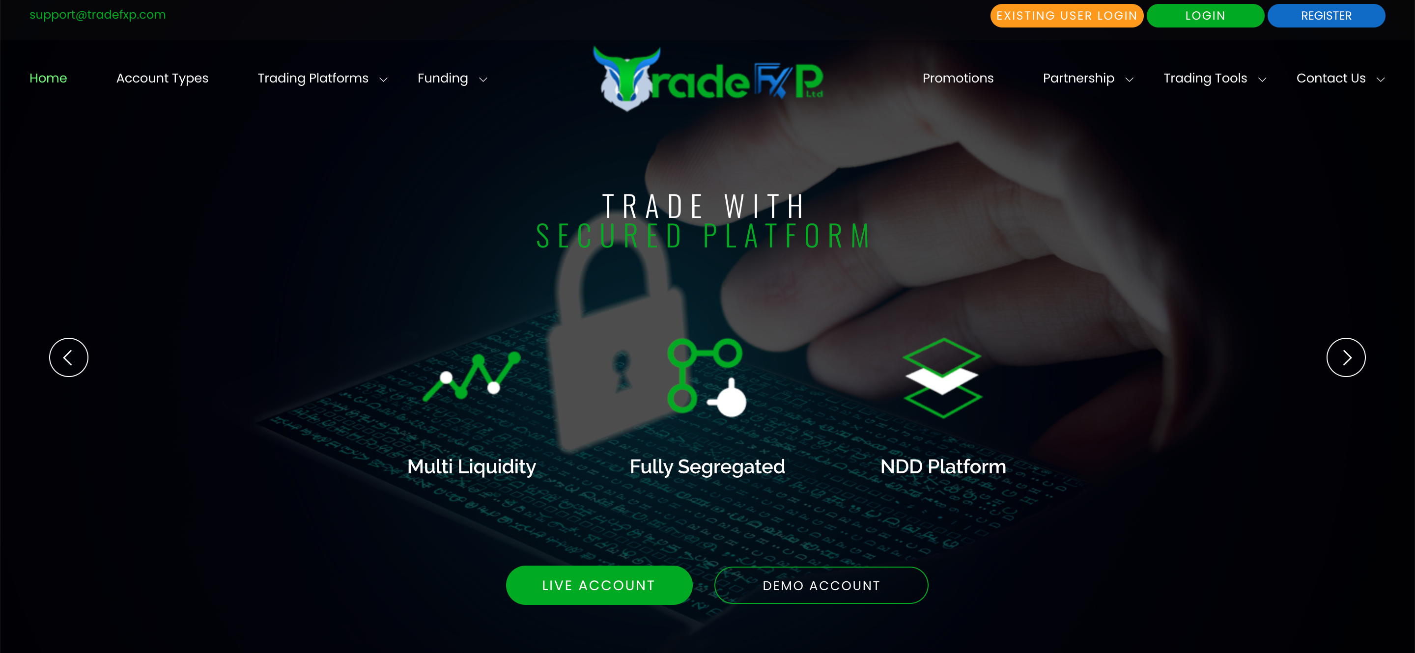 Trade FxP website