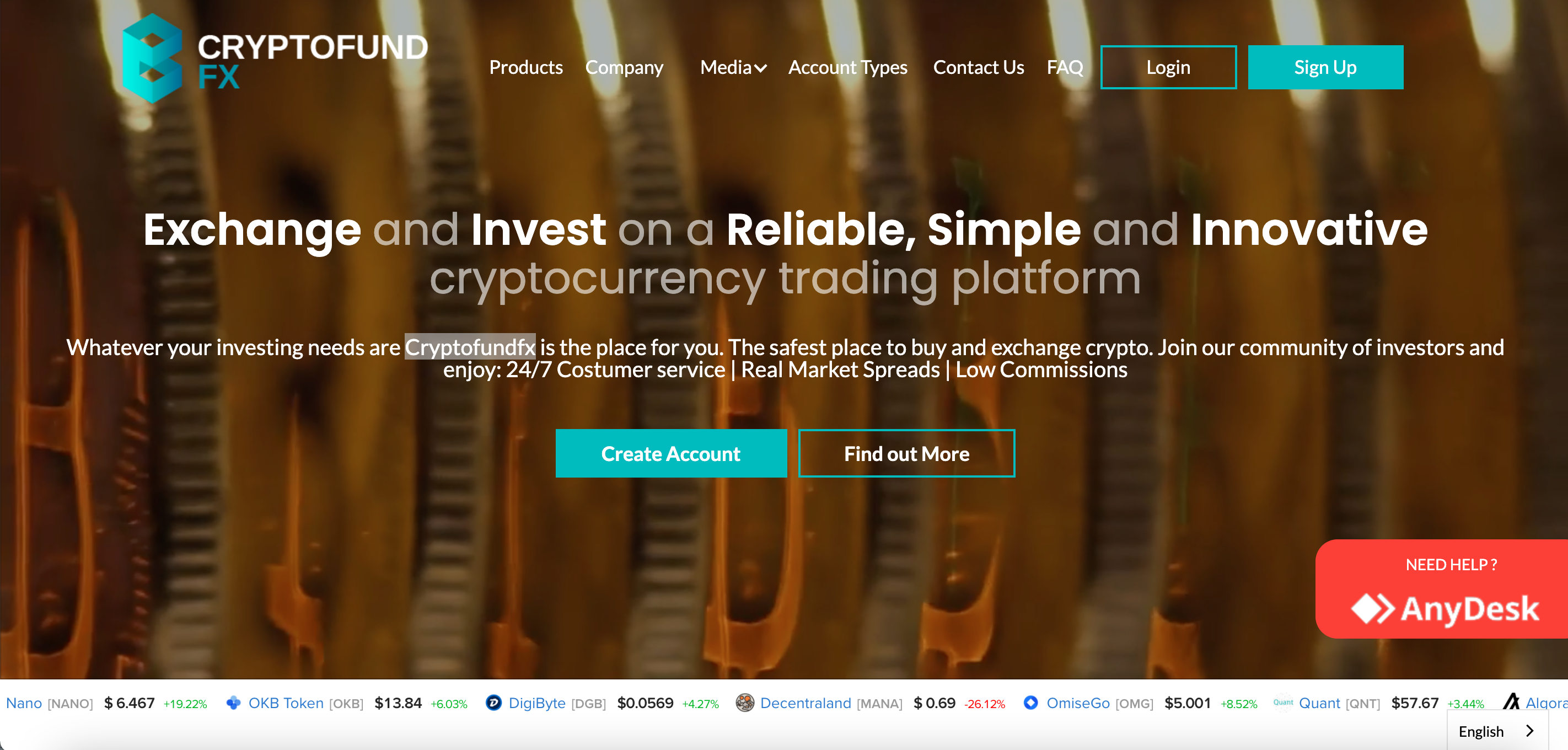 Crypto fund fx website