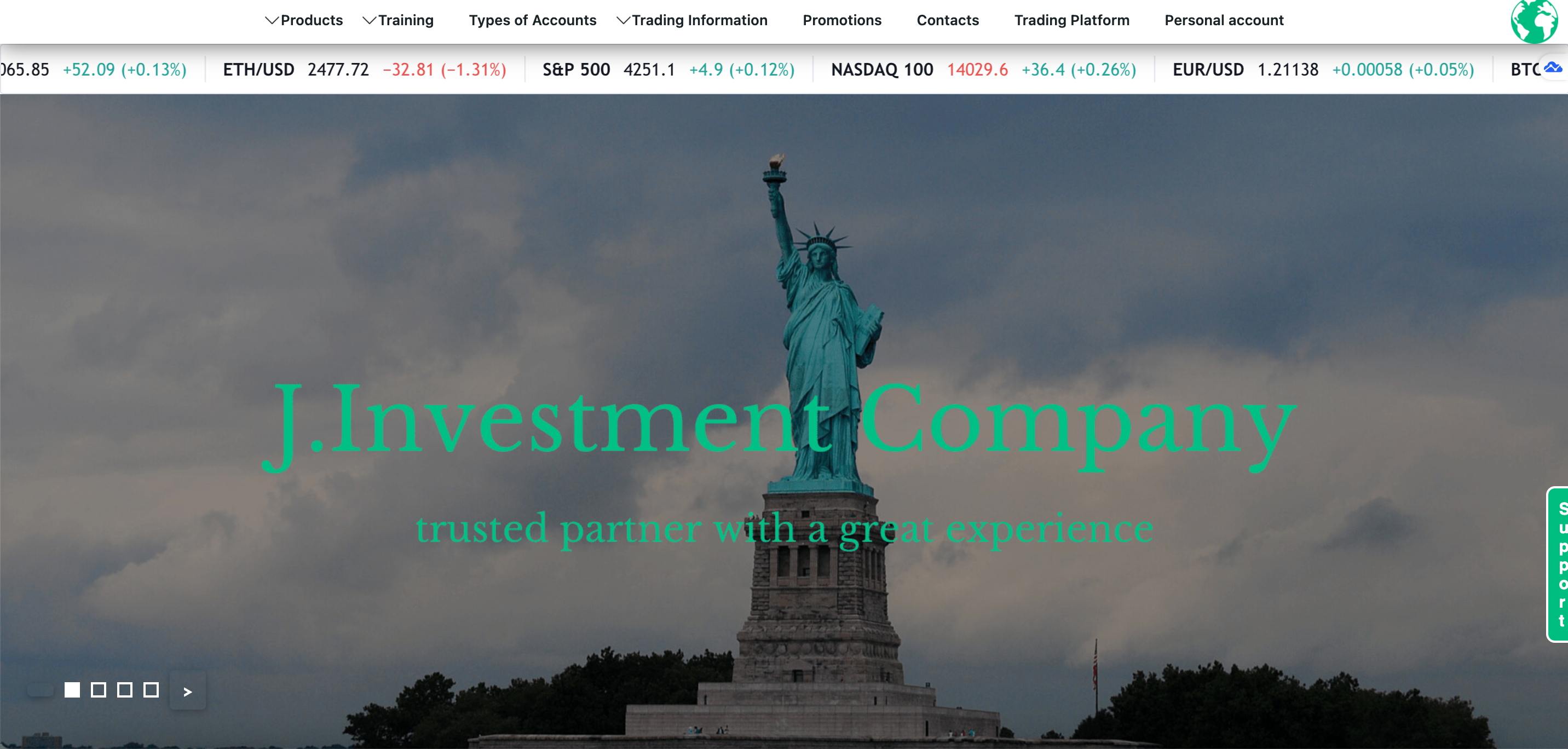 J.Investment website