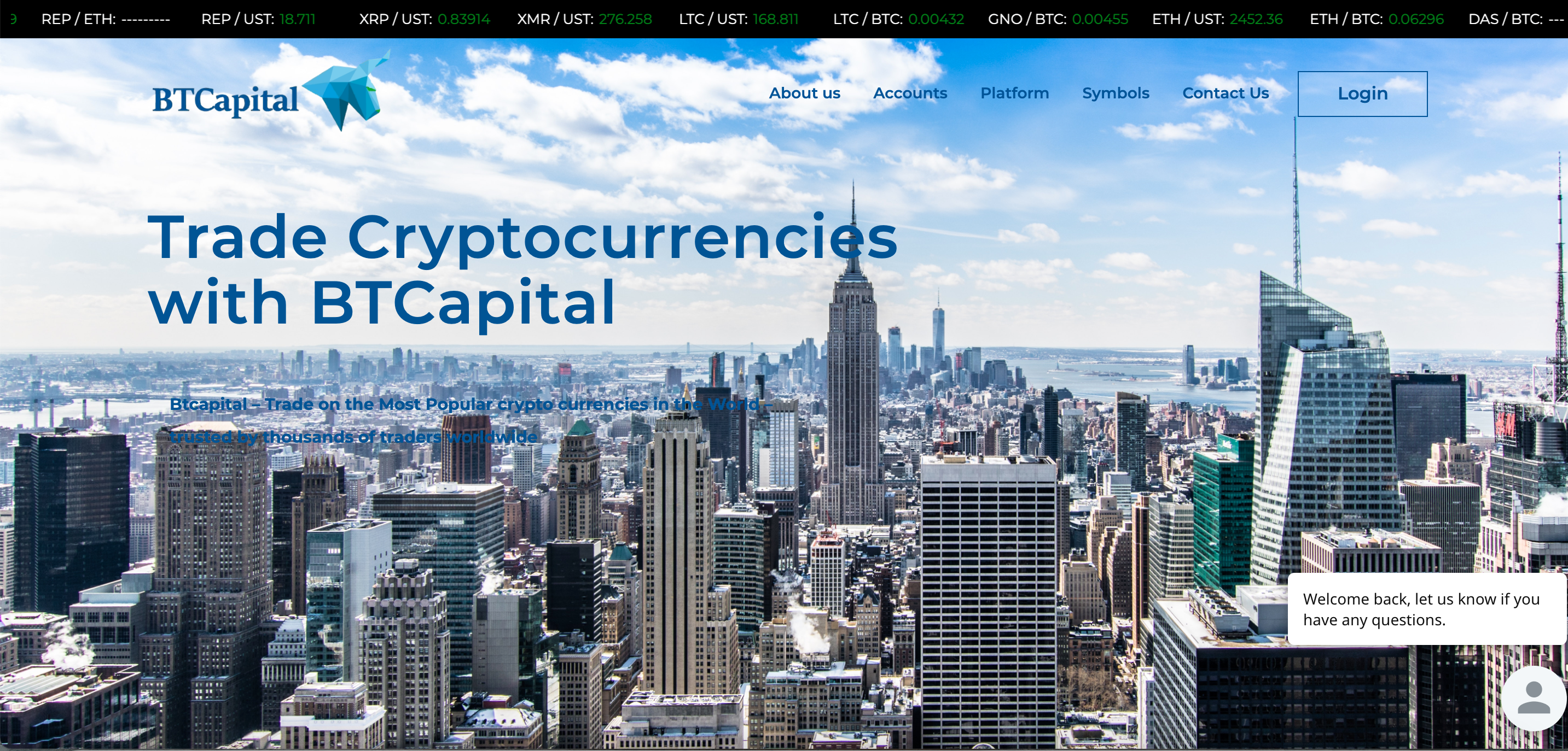 BT Capital website