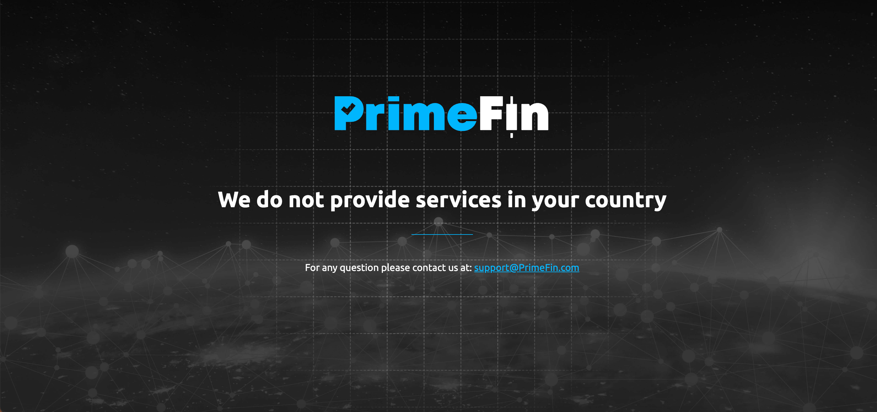 Prime Fin website