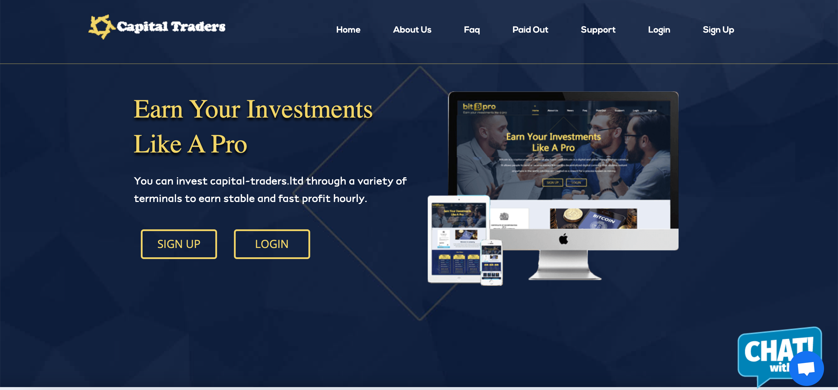 Capital Traders website