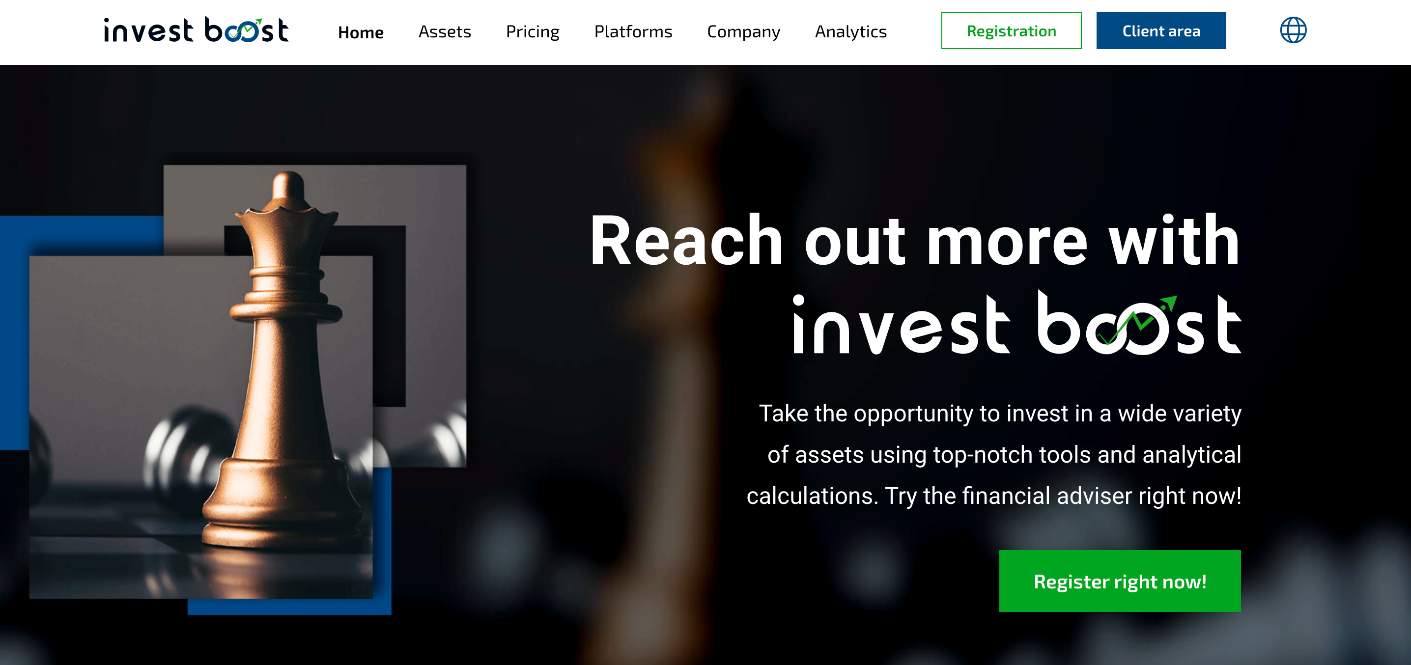 Invest Boost website