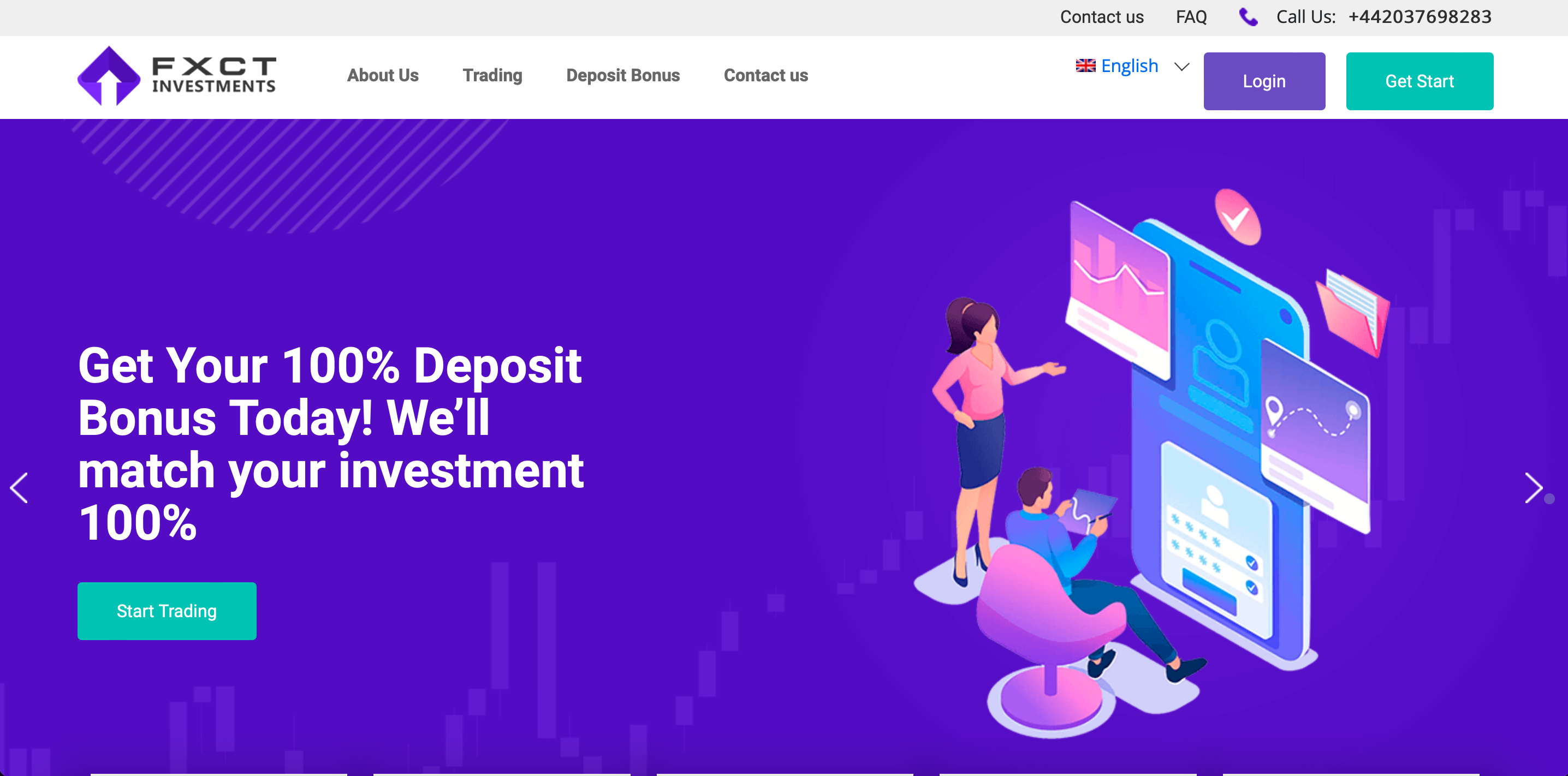 FXCT Investment website