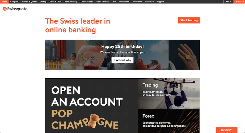 Swissquote website
