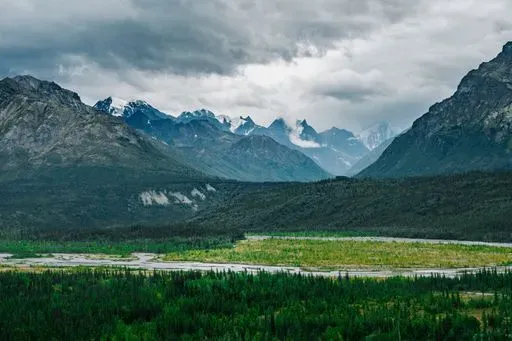 Matanuska Glacier Overlook in Anchorage region of Alaska
