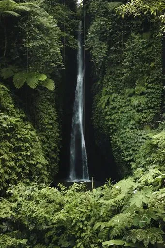 Leke Leke Waterfall in Bratan region of Bali