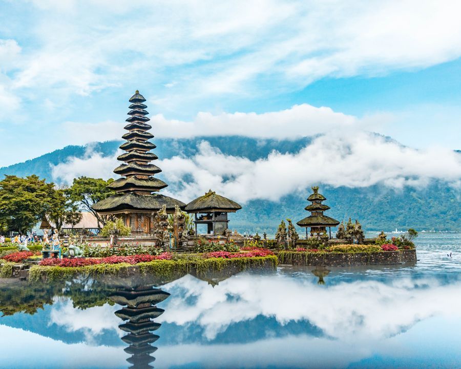 Ulun Danu Beratan Temple in undefined region of undefined