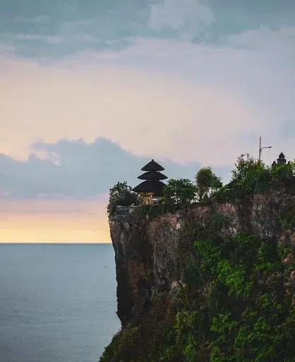 Uluwatu Temple in Denpasar region of Bali