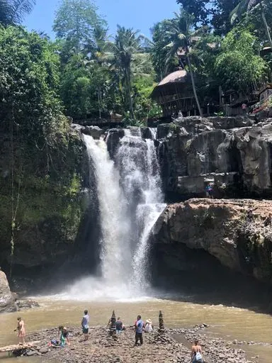 Tegenungan Waterfall in Ubud region of Bali