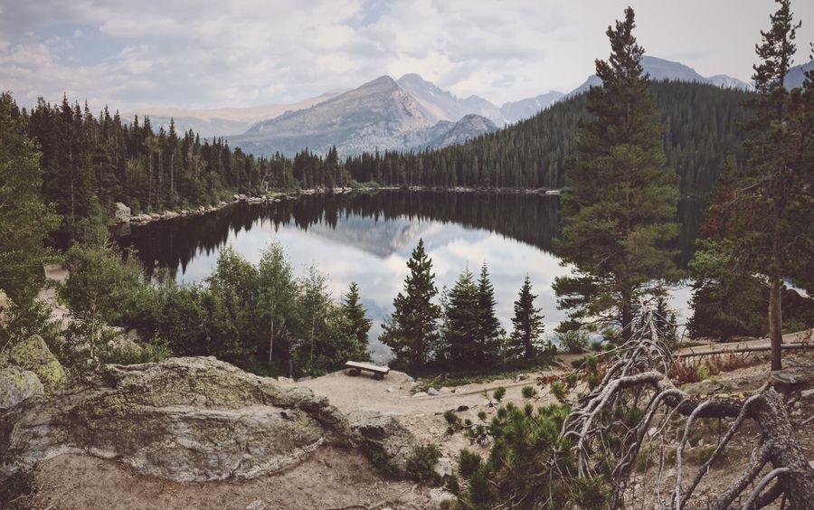 Bear Lake Trail in Rocky Mountains region of Colorado