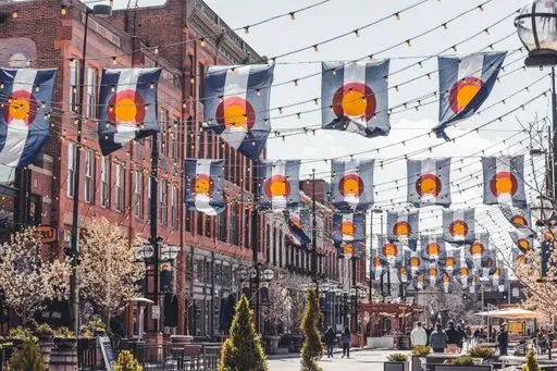 Larimer Square in Denver region of Colorado