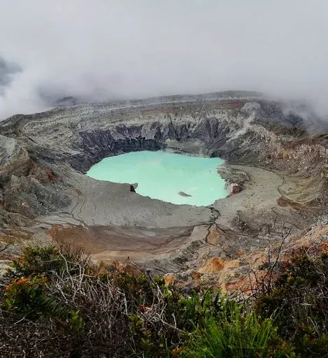 Poás Volcano in San José region of Costa Rica