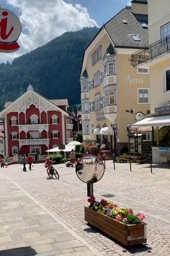 Ortisei in Ortisei region of Dolomites