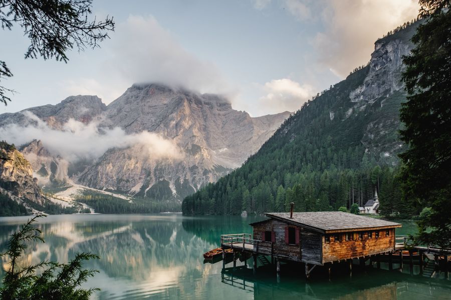 Lago di Braies in undefined region of undefined