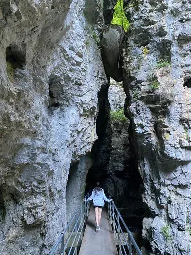 Canyon Rio Sass in Non Valley region of Dolomites