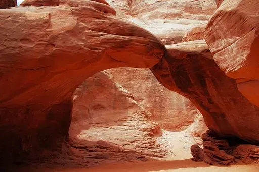 Sand Dune Arch in Moab region of Grand Circle