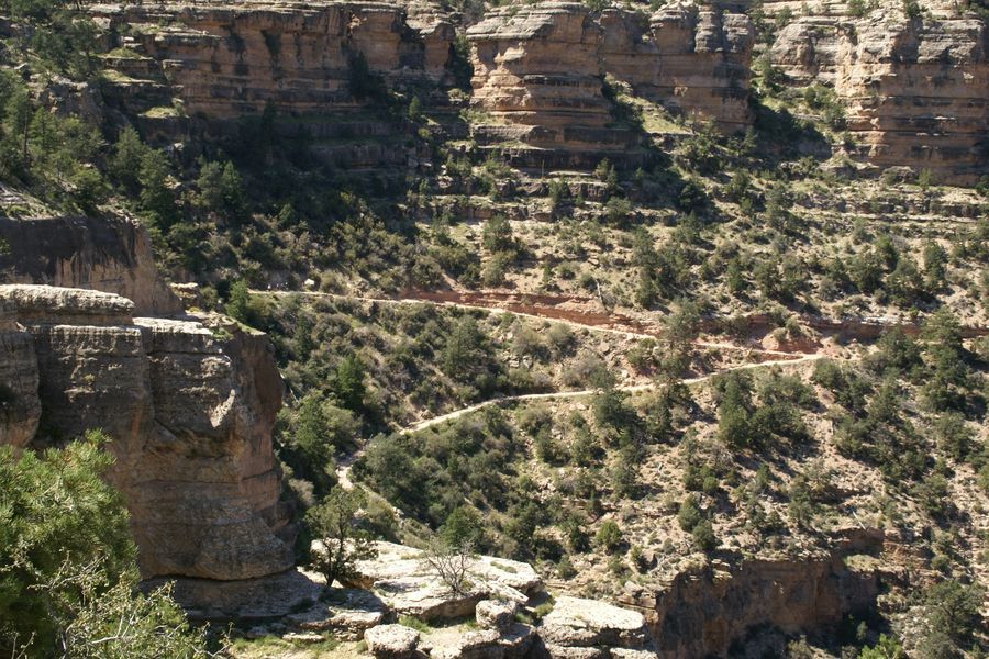 Bright Angel Trail in undefined region of undefined