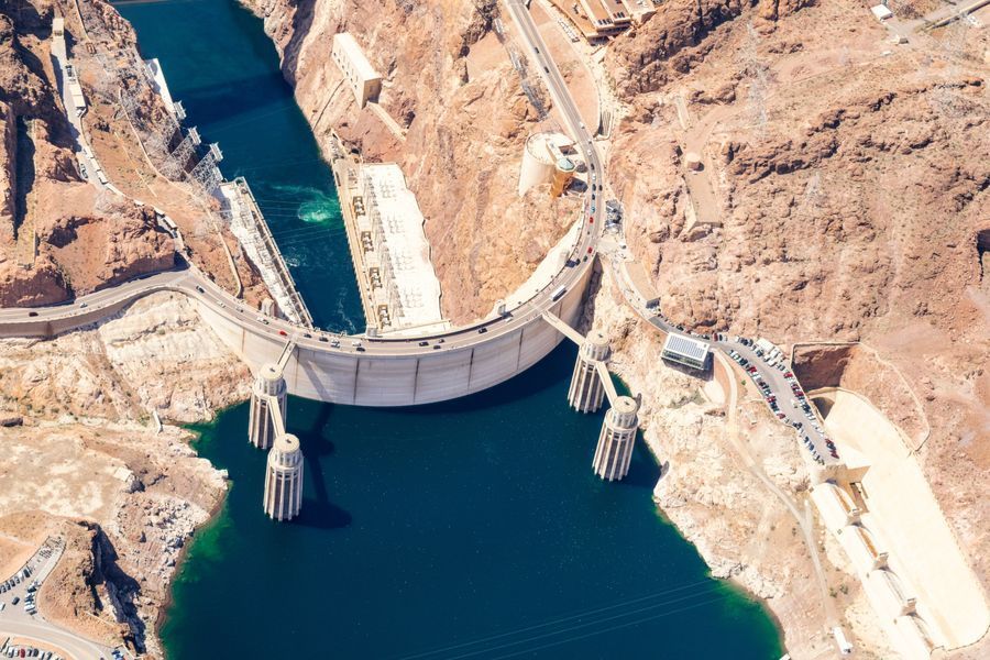 Hoover Dam in undefined region of undefined