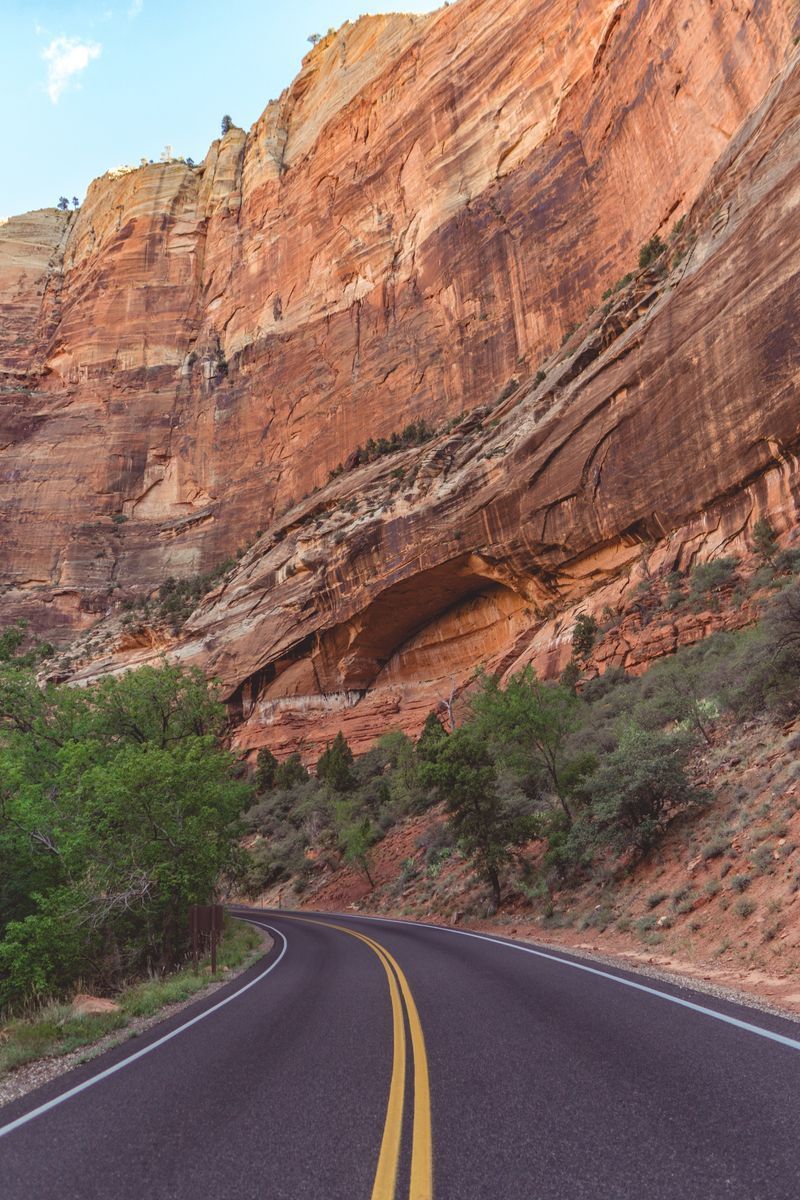 Zion Scenic Drive in undefined region of undefined