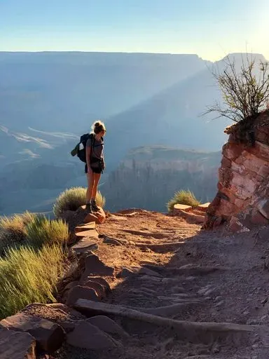 Bright Angel Trail in Grand Canyon region of Grand Circle
