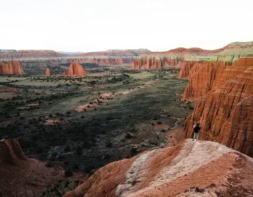 Upper Cathedral Valley Overlook in Capitol Reef region of Grand Circle