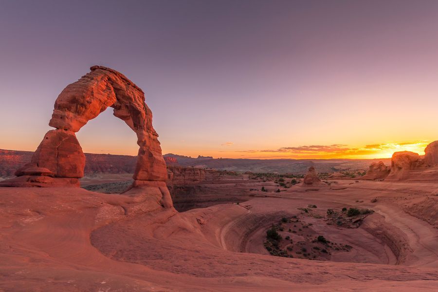 Delicate Arch in undefined region of undefined