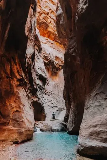 The Narrows (Top Down) in Zion region of Grand Circle